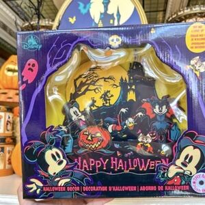 Disney Park Exclusive Halloween Decor New In Box Sold out Mickey Minnie Chip Dal